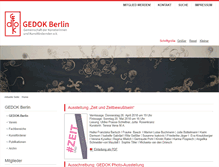 Tablet Screenshot of gedok-berlin.de
